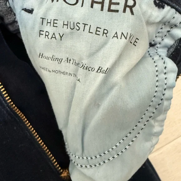 MOTHER Black High-Rise Ankle Flare Jeans - Picture 6 of 6